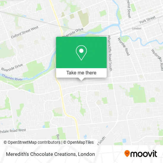 Meredith's Chocolate Creations map