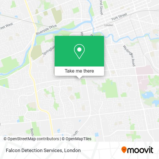 Falcon Detection Services map