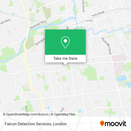 Falcon Detection Services map