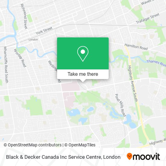 Black & Decker Canada Inc Service Centre map