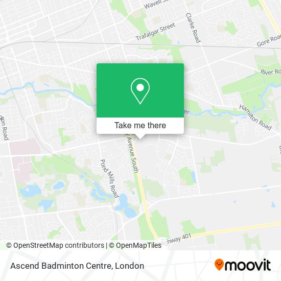 Ascend Badminton Centre map