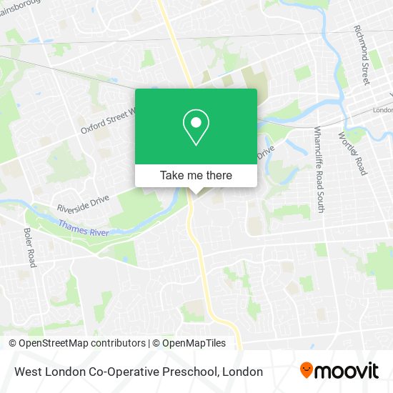 West London Co-Operative Preschool map