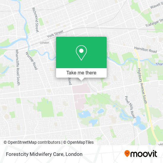 Forestcity Midwifery Care map
