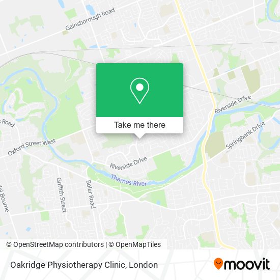 Oakridge Physiotherapy Clinic plan