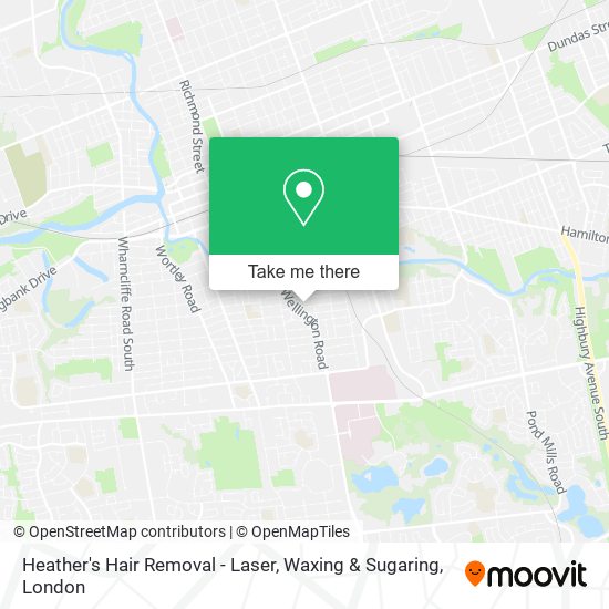Heather's Hair Removal - Laser, Waxing & Sugaring map