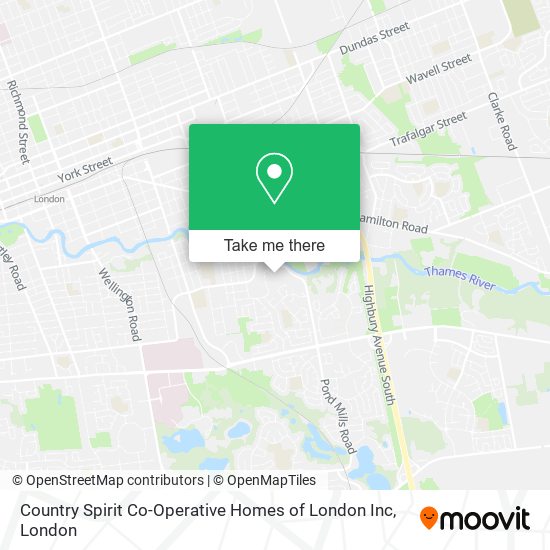 Country Spirit Co-Operative Homes of London Inc map