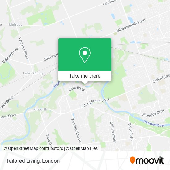 Tailored Living map