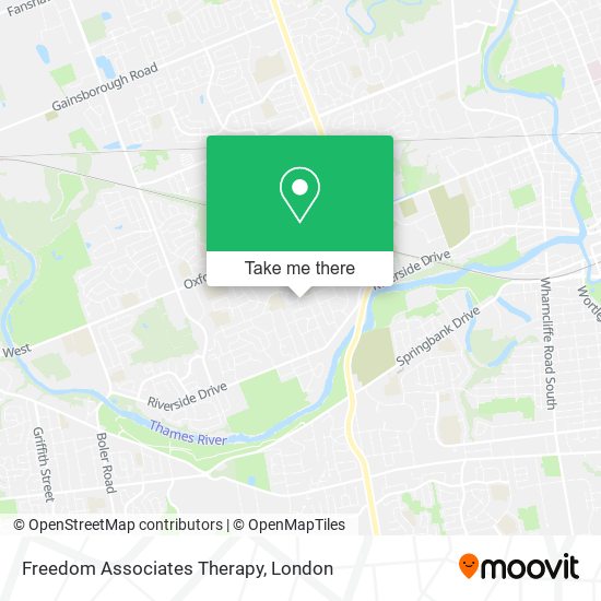 Freedom Associates Therapy map
