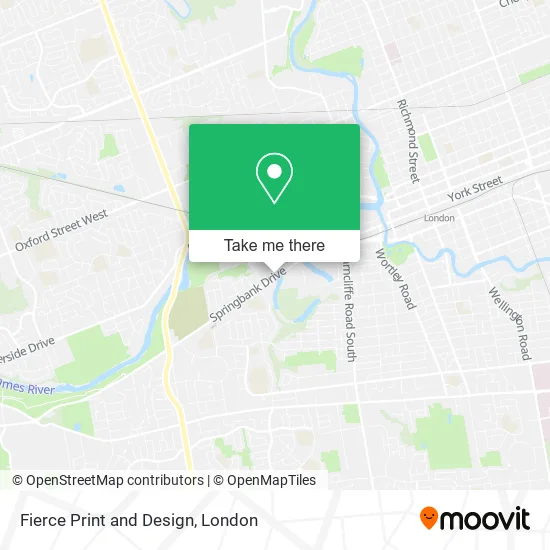 Fierce Print and Design map