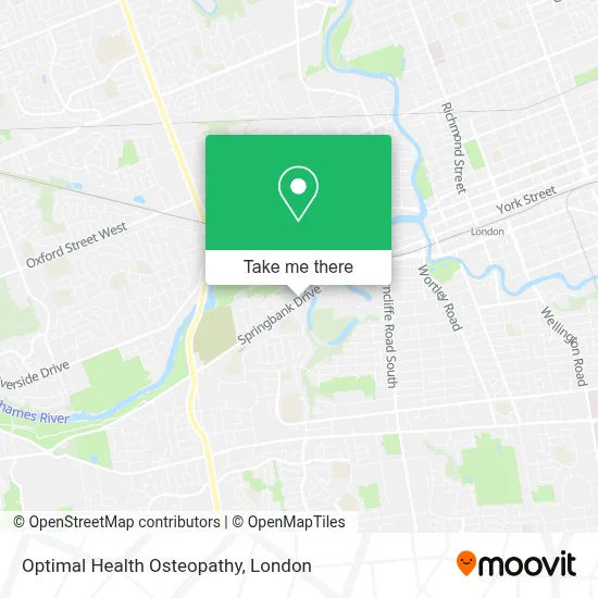 Optimal Health Osteopathy map