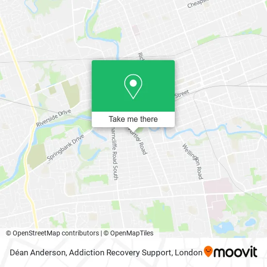 Déan Anderson, Addiction Recovery Support map