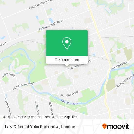 Law Office of Yulia Rodionova map