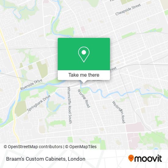Braam's Custom Cabinets map