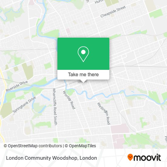 London Community Woodshop map