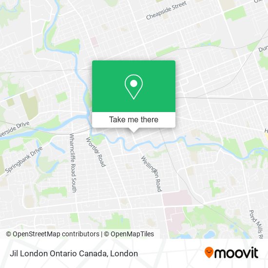 Jil London Ontario Canada map