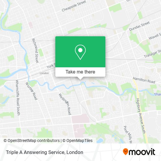 Triple A Answering Service map