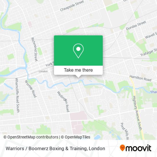 Warriors / Boomerz Boxing & Training map