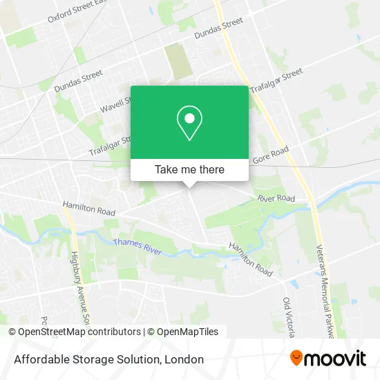 Affordable Storage Solution map