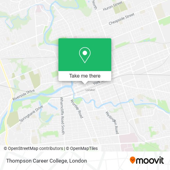 Thompson Career College map