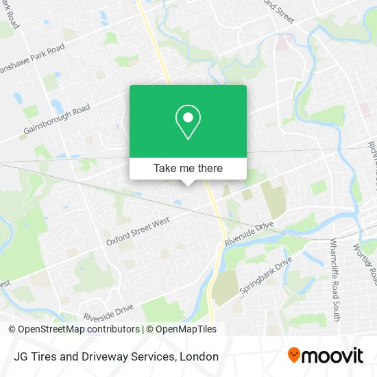 JG Tires and Driveway Services map