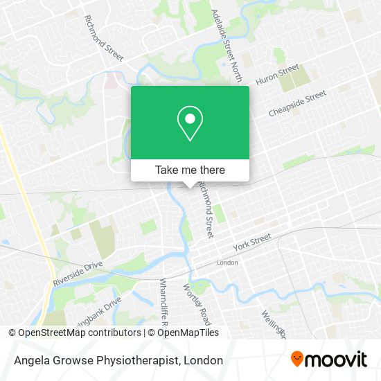 Angela Growse Physiotherapist map