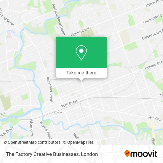 The Factory Creative Businesses map