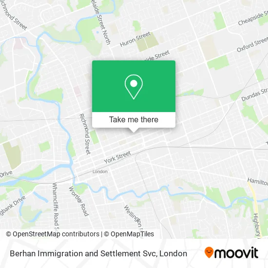 Berhan Immigration and Settlement Svc map