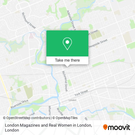 London Magazines and Real Women in London map