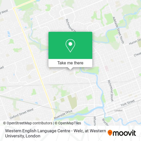 Western English Language Centre - Welc, at Western University map