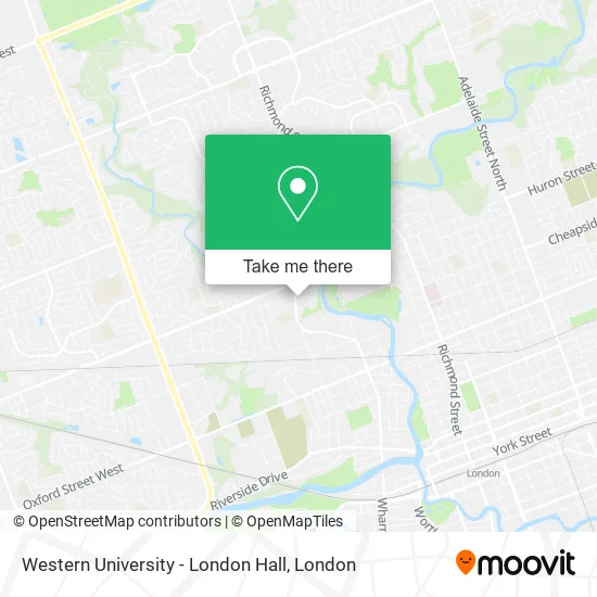 Western University - London Hall map