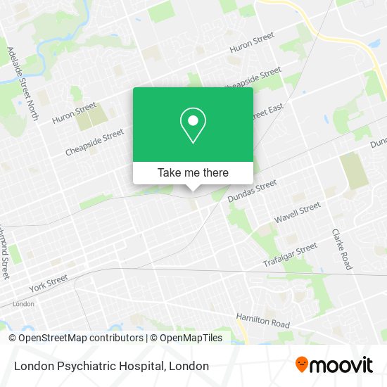 London Psychiatric Hospital map