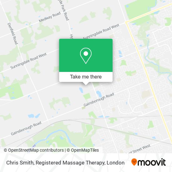 Chris Smith, Registered Massage Therapy map