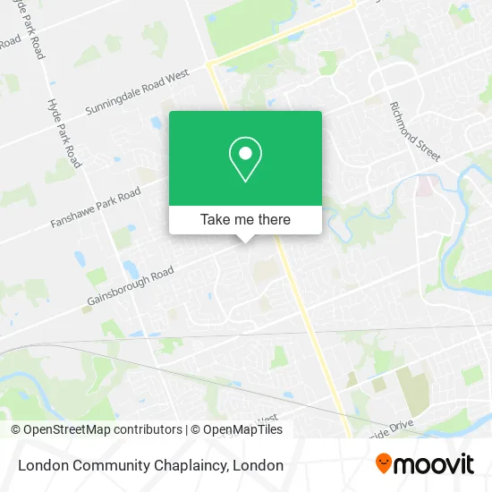 London Community Chaplaincy map