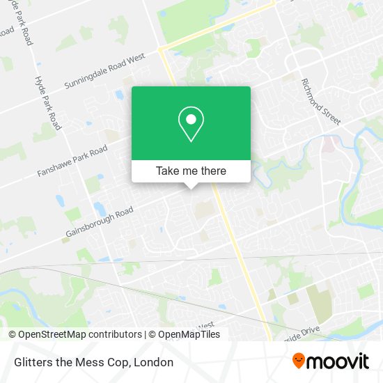 Glitters the Mess Cop map