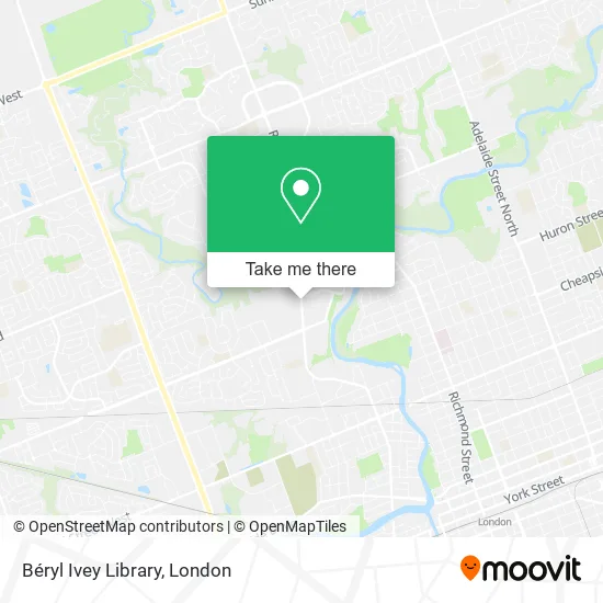 Béryl Ivey Library map