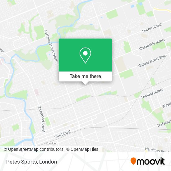 Petes Sports map