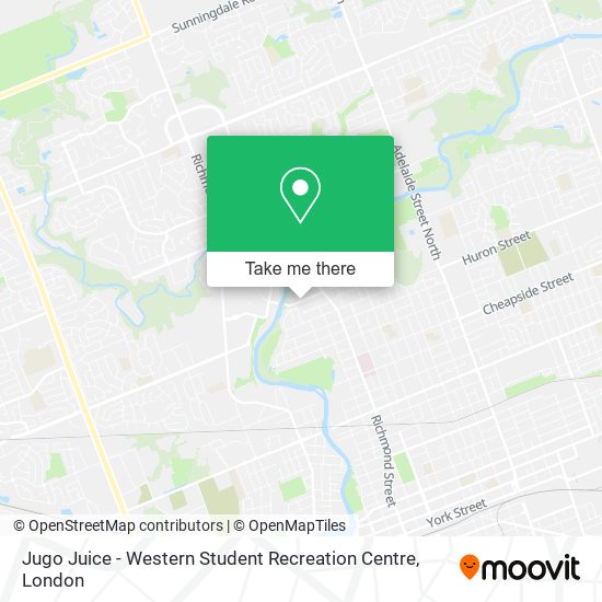 Jugo Juice - Western Student Recreation Centre map