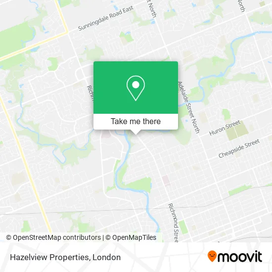 Hazelview Properties map