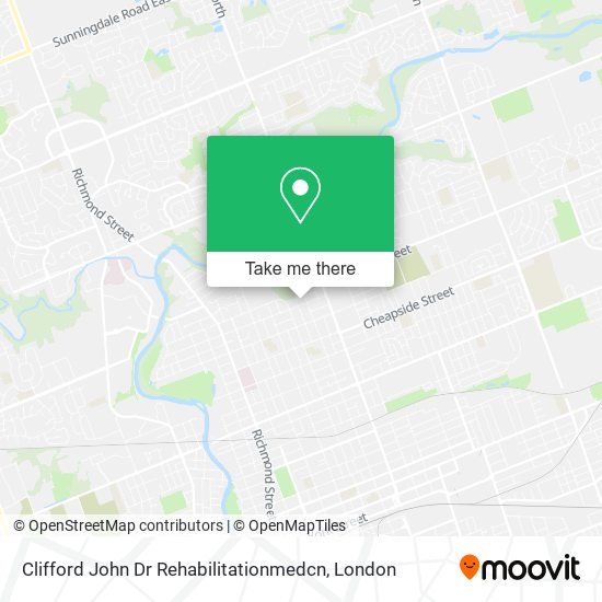 Clifford John Dr Rehabilitationmedcn map