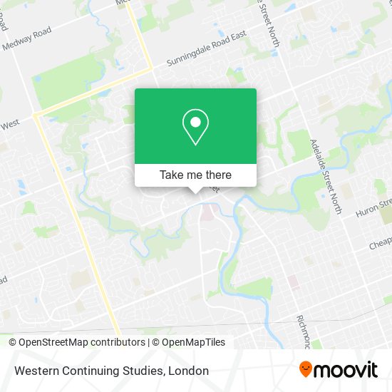 Western Continuing Studies map
