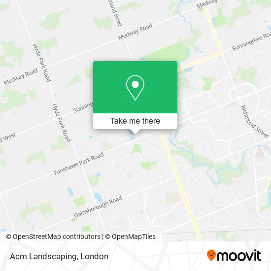 Acm Landscaping map