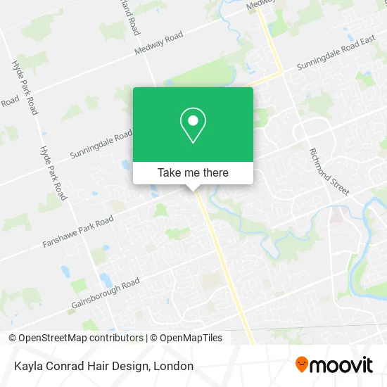 Kayla Conrad Hair Design map