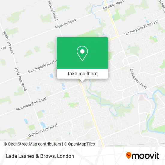 Lada Lashes & Brows map