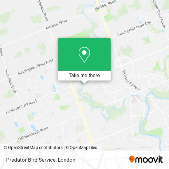 Predator Bird Service map