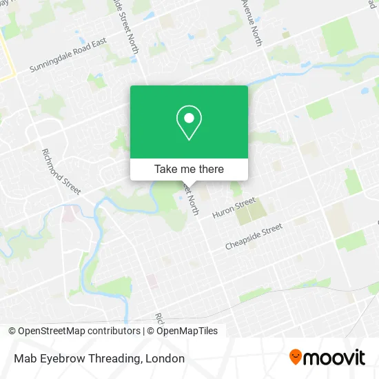 Mab Eyebrow Threading map