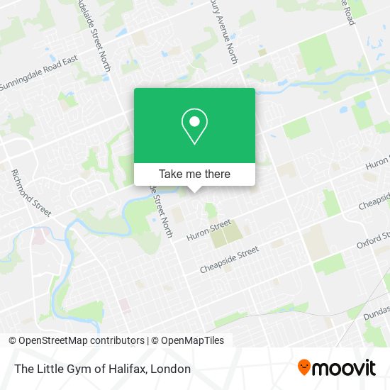 The Little Gym of Halifax map