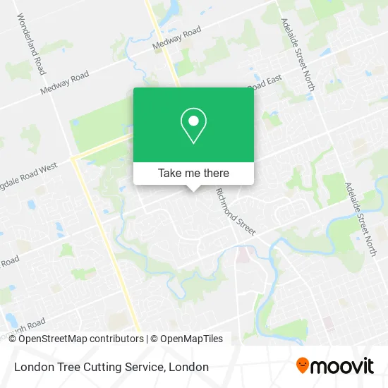 London Tree Cutting Service map