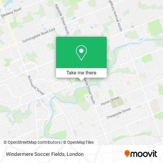 Windermere Soccer Fields map