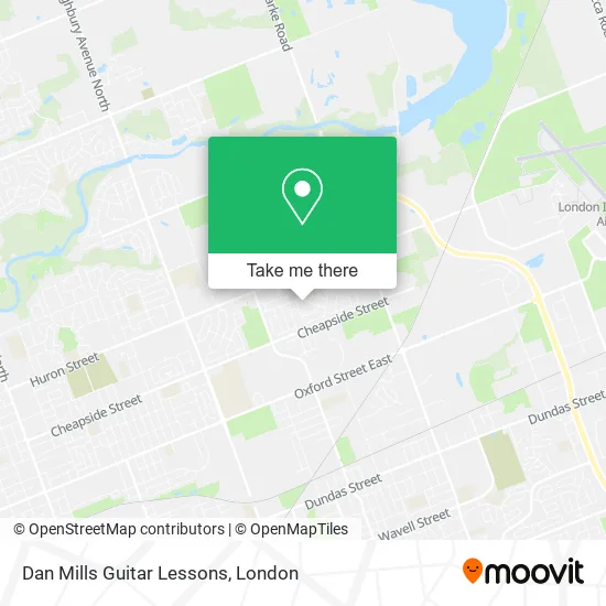 Dan Mills Guitar Lessons map