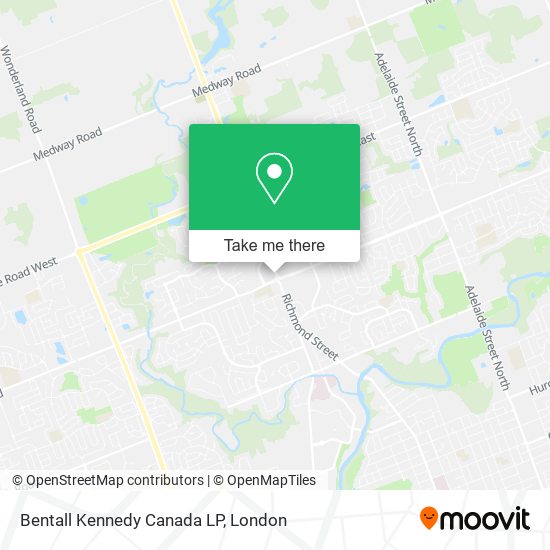 Bentall Kennedy Canada LP map